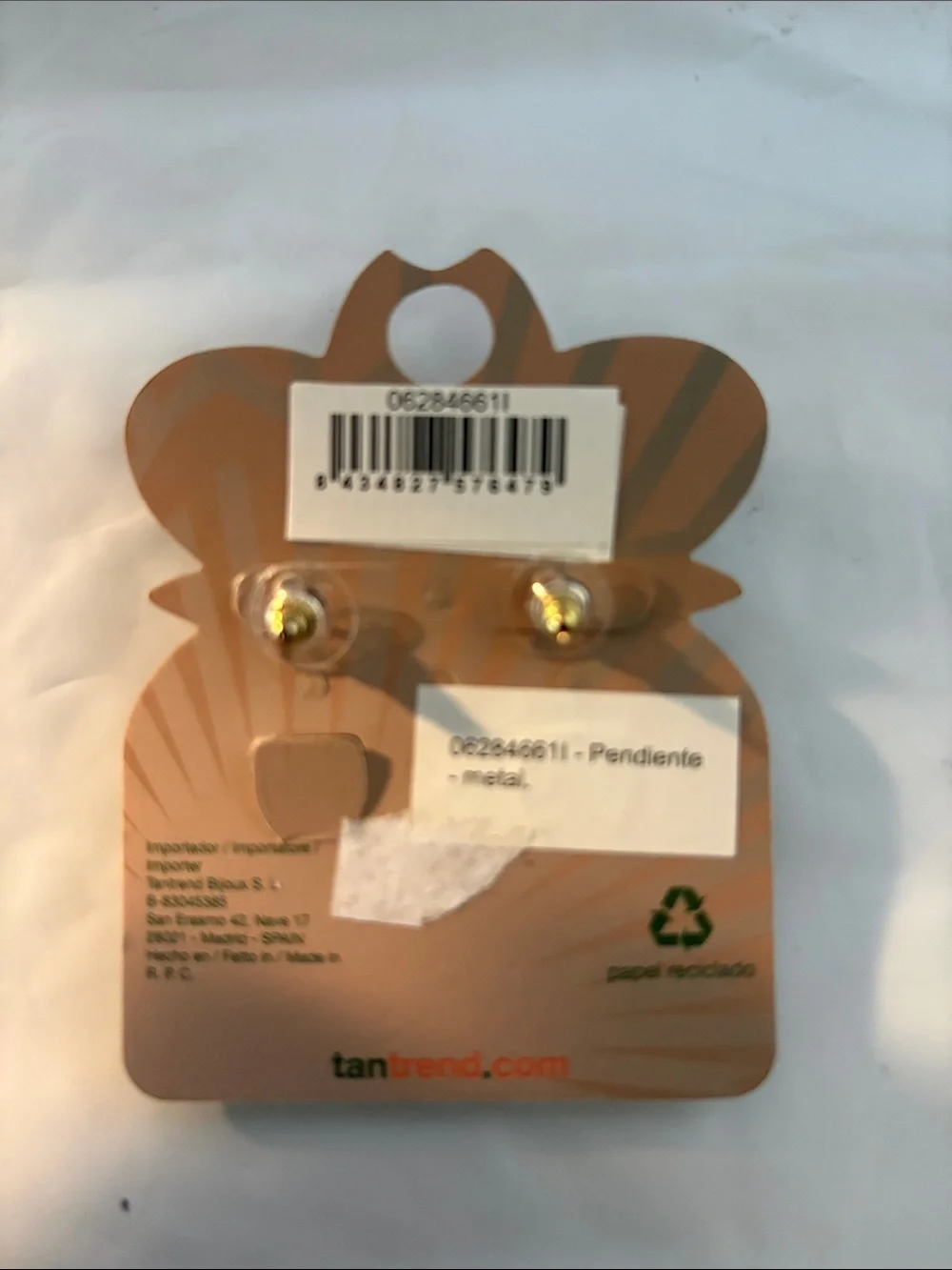 Tan  trend hypoallergenic earrings